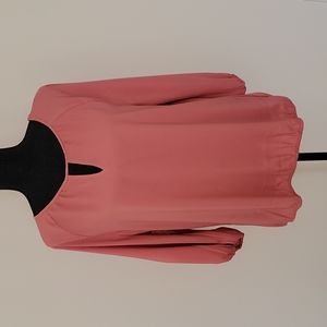 New York and Company Women's Blouse , Color: Pink, Size: Large